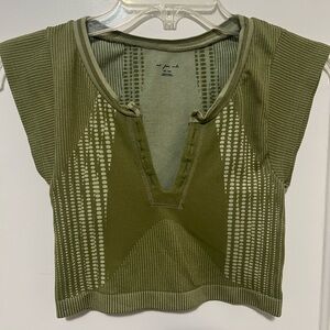 Urban Outfitters Olive Crop Top